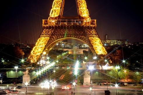 tháp Eiffel khi đêm về